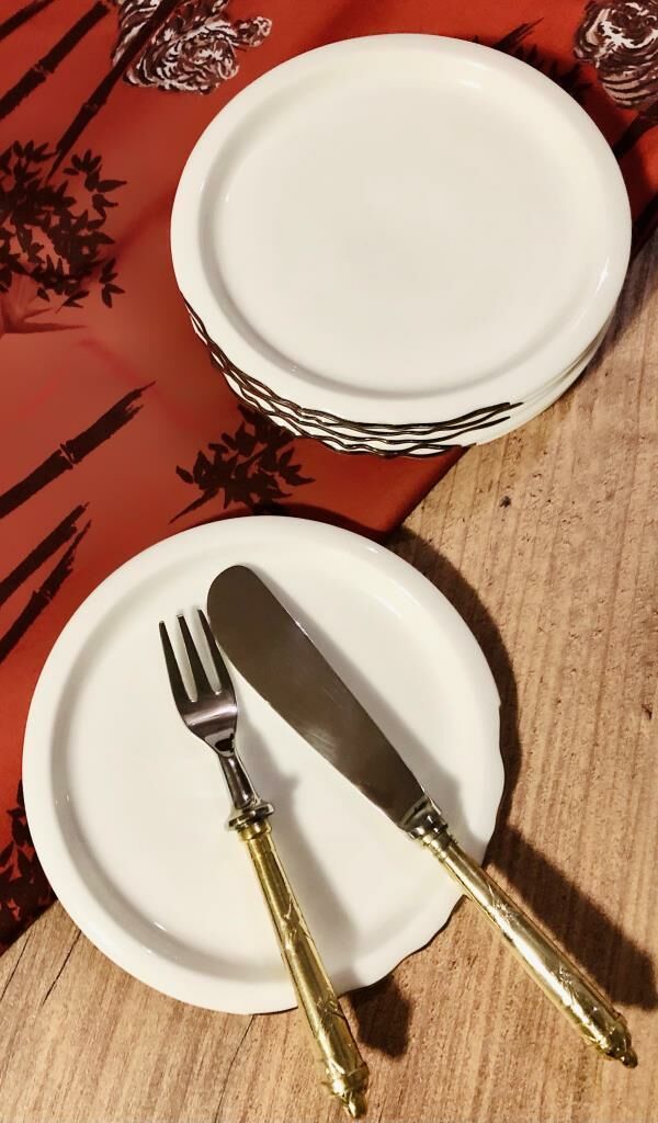 Koleksiyon Eseri İstanbul Platin 6Lı Ekmek Tabağı (14Cm)