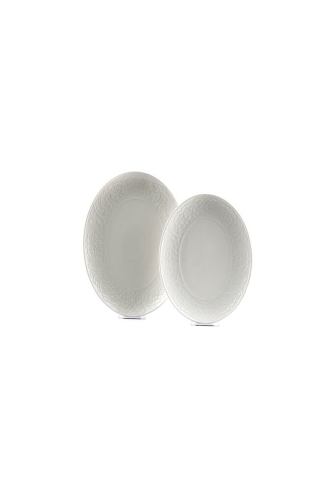 Luckyart Victoria Round New Bone 2Lı Oval Tabak Setı