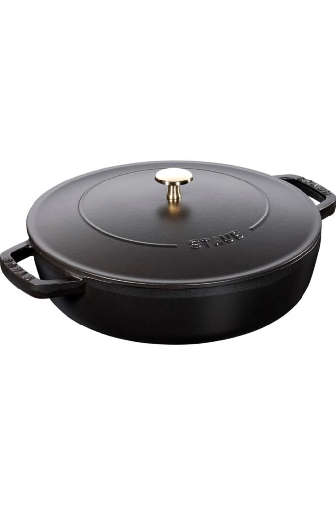 Staub La Cocotte Sote Tenceresi Chistera | Döküm Demir | 28 Cm | Siyah