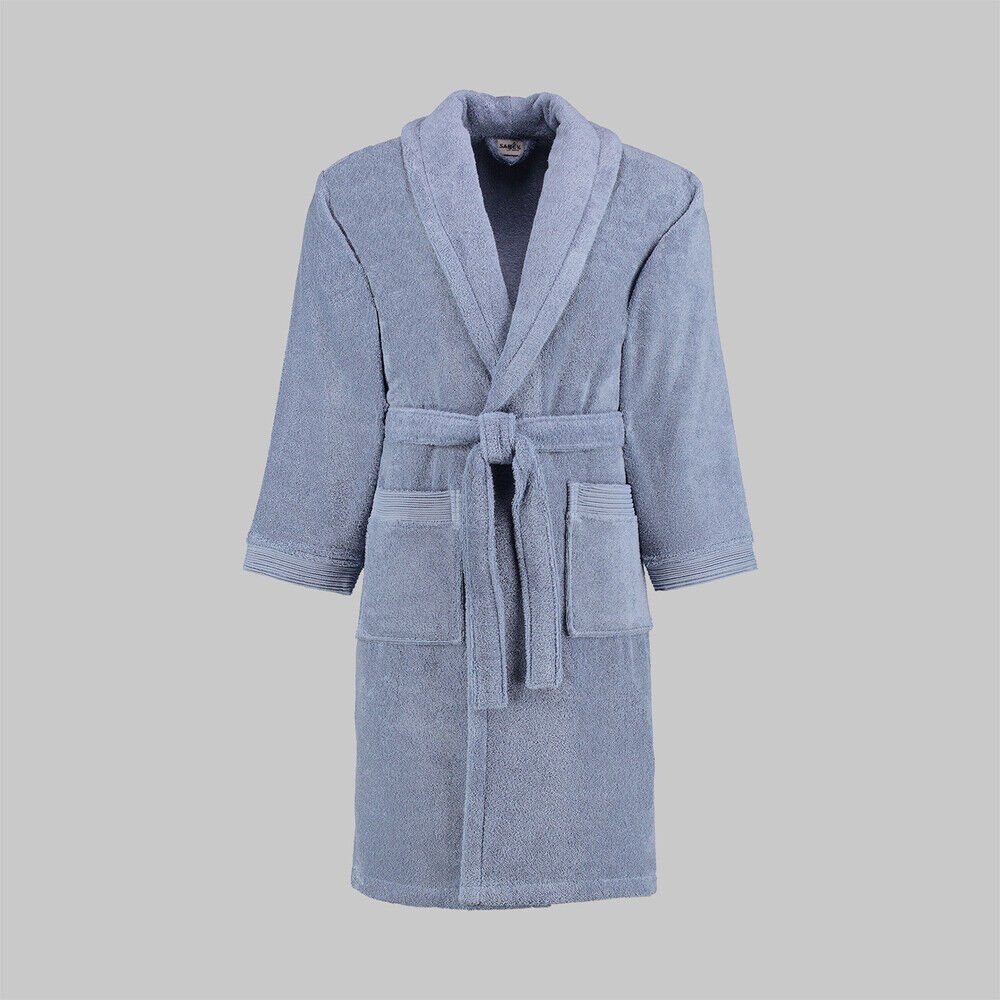 Sarev New Soho Mavi %100 Pamuk Large Beden Bornoz