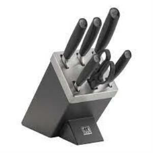 Zwilling All-Star Kendinden Bilemeli Blok Bıçak Seti | Siyah | 7 Parça