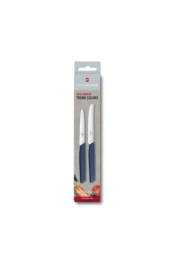 Victorinox Swiss Modern 2Li Bıçak Seti Marine Le 2022 Limitli Üretim 6.9096.2L3