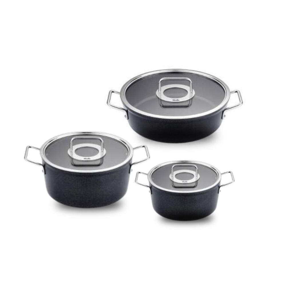 Fissler Adamant 6 Parça Cam Kapak Tenccere Seti