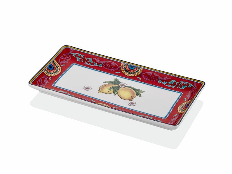 Joy Carmen Cıtrus 2Lı Kucuk Dıkdortgen Tabak 26,5X13 Cm
