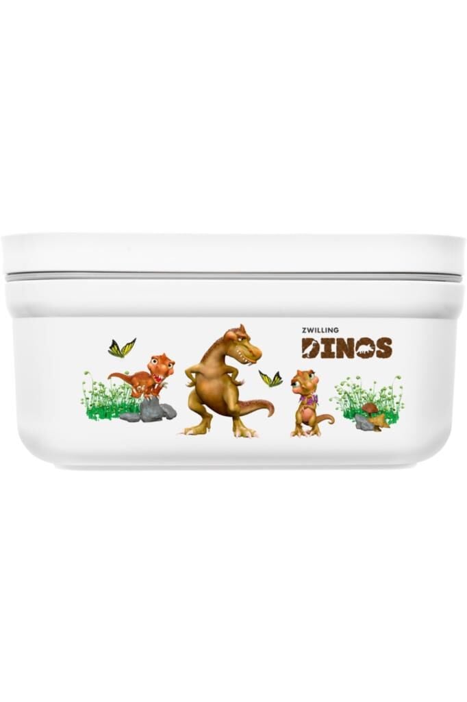 Zwilling Fresh & Save Vakumlu Yemek Taşıma Kabı, S, Plastik, Beyaz-Gri Dino
