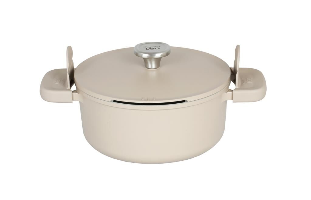 Berghoff Leo Phantom Kapaklı Yapışmaz Tencere 24 Cm Latte
