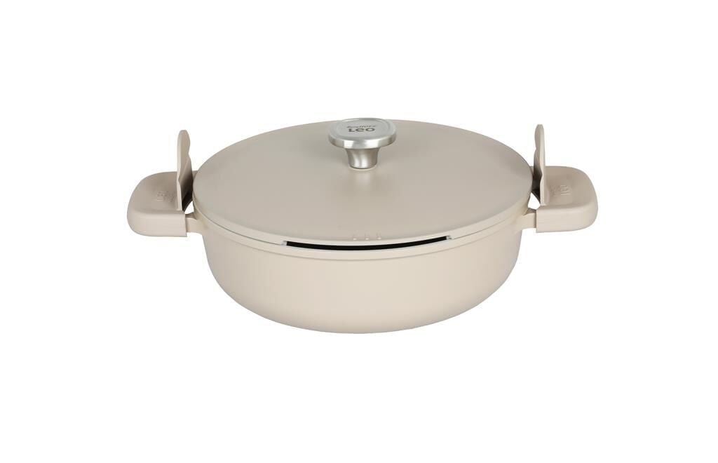 Berghoff Leo Phantom Kapaklı Yapışmaz Sote Tenceresi 28 Cm Latte