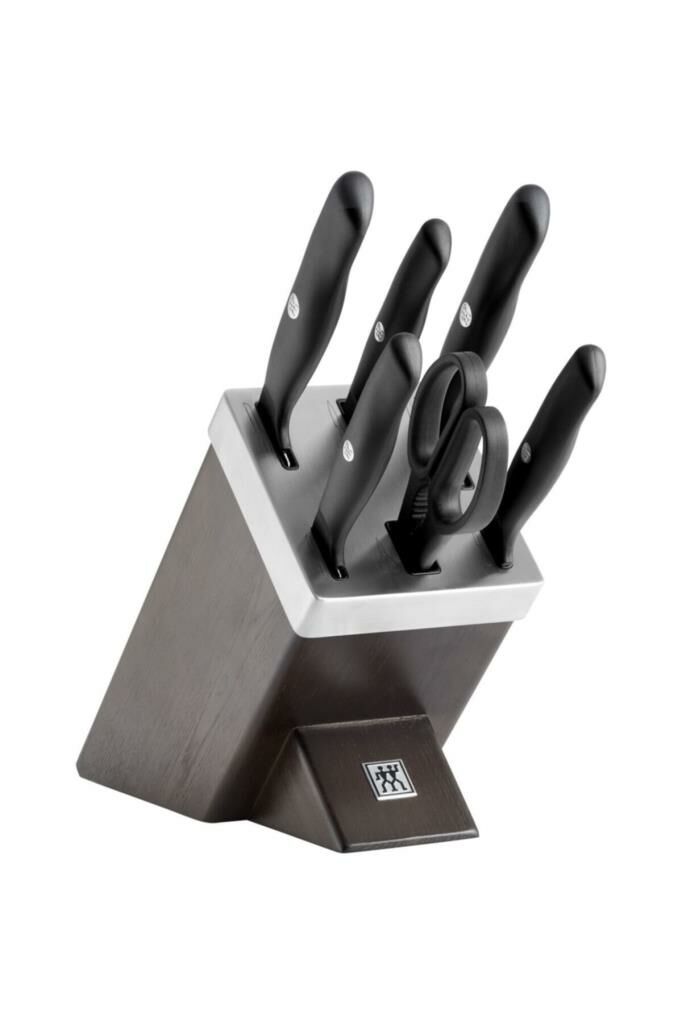 Zwilling Life Blok Bıçak Seti Kendinden Bilemeli | Dişbudak Ağacı | 7-Parça
