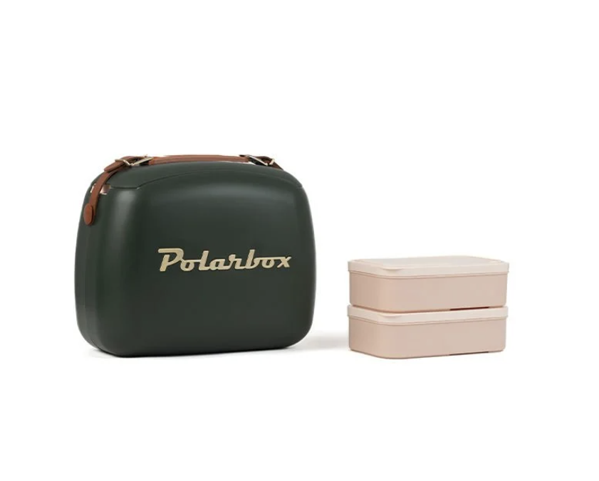 Polarbox Polarbox Gold Deri Kayışlı Soğuk Ve Sıcak Termos Çanta 6 L Classic Green