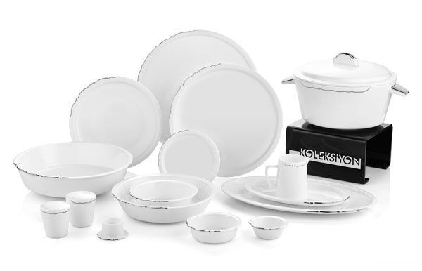 Koleksiyon Eserı Istanbul 120 Parça Platin Yemek Takımı