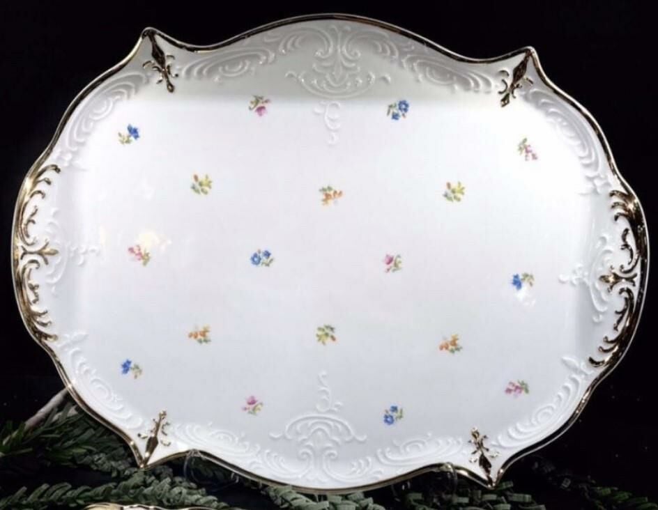 Jeremy Verona Porselen Oval Tepsi 40X30 Cm