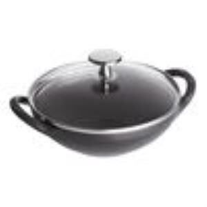 Staub La Cocotte Demir Döküm Siyah Mini Wok 16 Cm