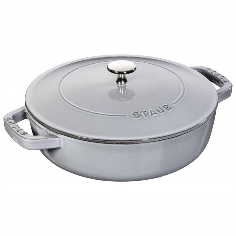 Staub Döküm Demir Sote Tenceresi Chistera | Döküm Demir | 28 Cm | Trüf Beyazı