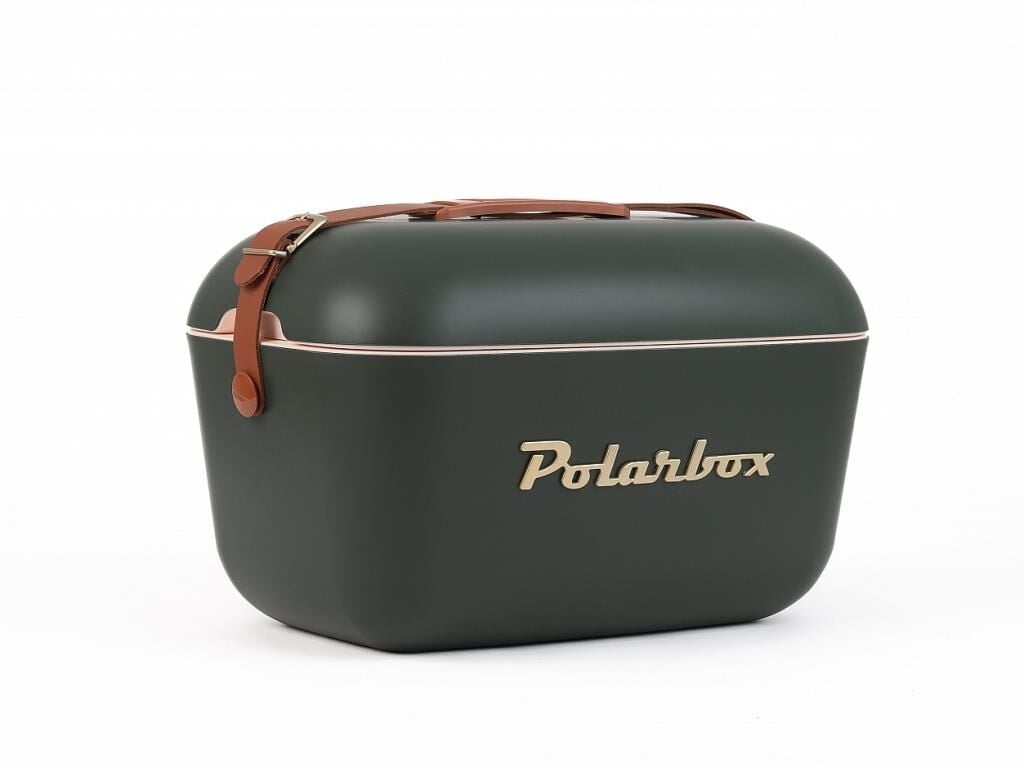 Polarbox Green Forest Gold Deri Kayışlı Soğuk Ve Sıcak Tutucu Termal Çanta 20 L