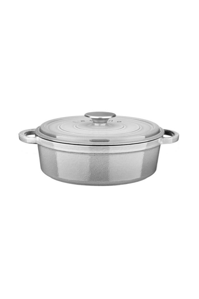 Leggno Flm4881St24Gr 24Cm Sığ Tencere Majolik Gri
