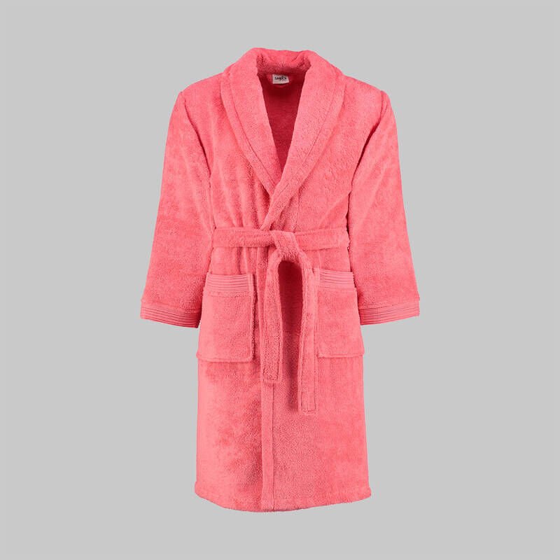 Sarev New Soho Pembe %100 Pamuk Large Beden Bornoz