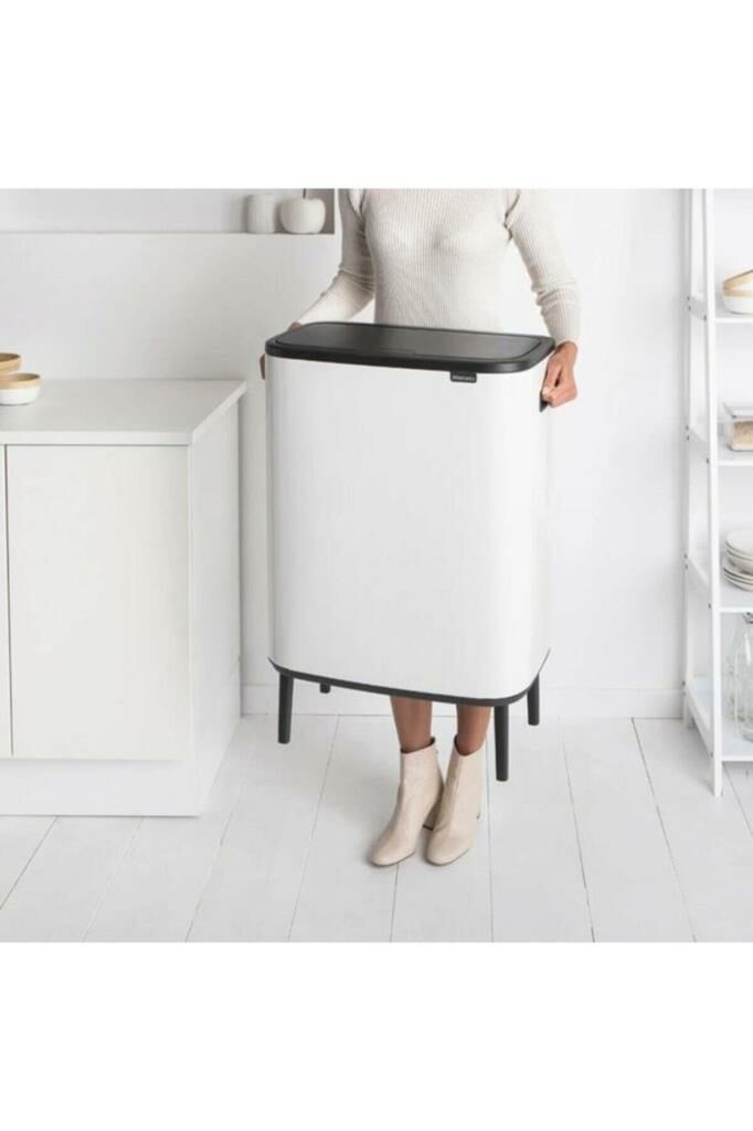 Brabantia Çöp Kutusu Büyük Boy 60 Lt Bo Touch Dokunmatik Kapak Beyaz