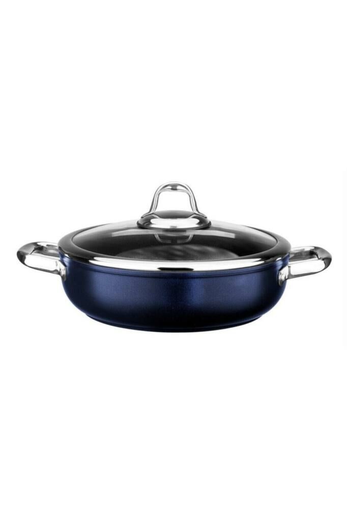 Leggno Master Titanium 24Cm Sığ Tencere Metalik Mavi - Mst2828St24Bl