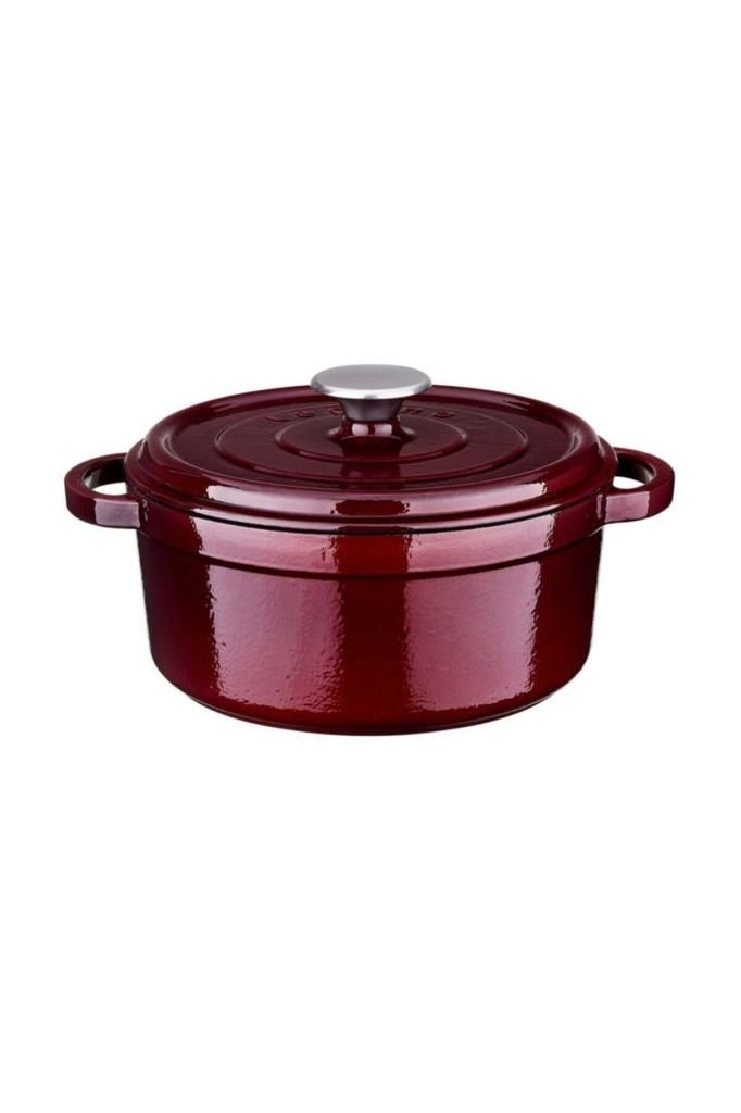 Leggno Flm4881Dt28Mr 28 Cm Derin Döküm Tencere Majolik Bordo