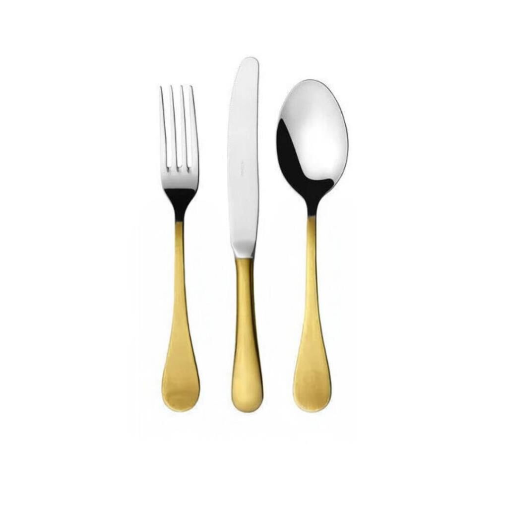 Herdmar Rocco Yarı Gold 87 Parça Çatal Kaşık Bıçak Takımı-12 Kişilik