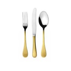 Herdmar Rocco Yarı Gold 87 Parça Çatal Kaşık Bıçak Takımı-12 Kişilik