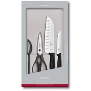 Victorinox 6.7133.4G Siyah Mutfak Seti, 4 Parça