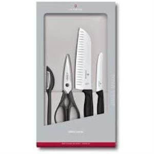 Victorinox 6.7133.4G Siyah Mutfak Seti, 4 Parça