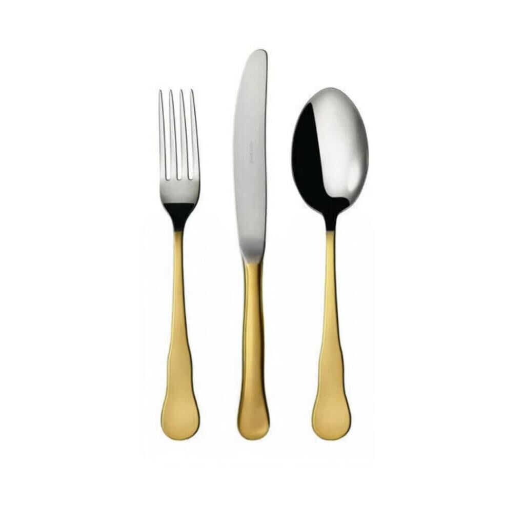 Herdmar Ambar Yarı Gold 87 Parça Çatal Kaşık Bıçak Takımı-12 Kişilik