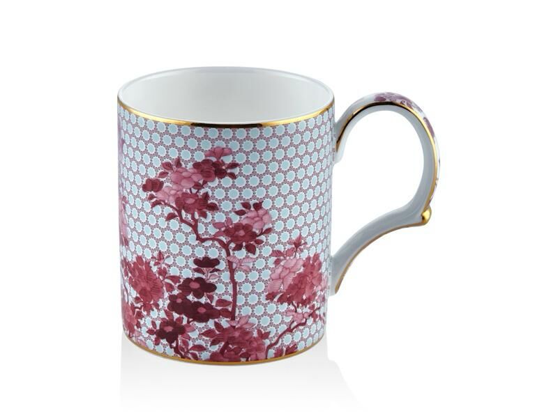 Tea Delight Regency Damask Pembe Kupa