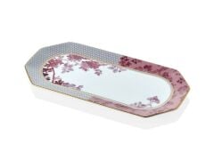 Tea Delight Regency Damask Oval Servis Tabağı 25cm