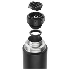Zwilling Bardaklı Termos Matara, 1 L | Siyah