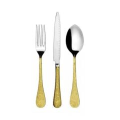Herdmar Betty Yarı Gold 87 Parça Çatal Kaşık Bıçak Takımı-12 Kişilik