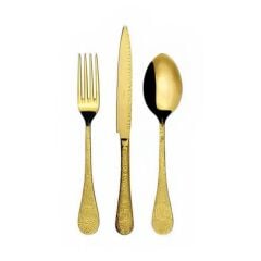 Herdmar Betty Tam Gold 87 Parça Çatal Kaşık Bıçak Takımı-12 Kişilik
