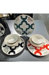 Lucky Art Lyxı 013 Elsa 24 Parça Bone Yemek Takımı