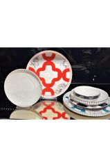 Lucky Art Lyxı 013 Elsa 24 Parça Bone Yemek Takımı