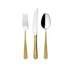 Herdmar Güell Yarı Gold 87 Parça Çatal Kaşık Bıçak Takımı-12 Kişilik
