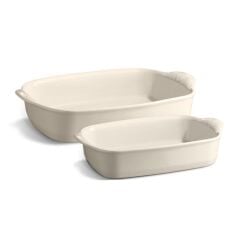 Emile Henry Fırın Kabı Dikdörtgen 2 Li Ekru/Clay(EH029802)