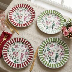Lucky Art Madelıne Bone 27 Cm 4Lu Tabak Setı