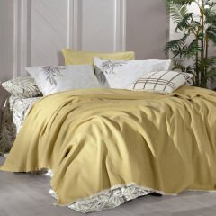 Sarev  Adrian Bej Tek Kişilik %100 Pamuk Pike Takımı