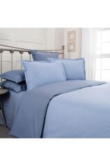 Sarev Fancy Stripe Nevresim Takımı King Size V4 Mavi