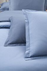 Sarev Fancy Stripe Nevresim Takımı King Size V4 Mavi