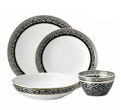 Versace Signature Black 51 Parça Yemek Takımı