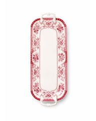 Evaliza Voila Kulplu Sunum Tabak Kırmızı 44cm