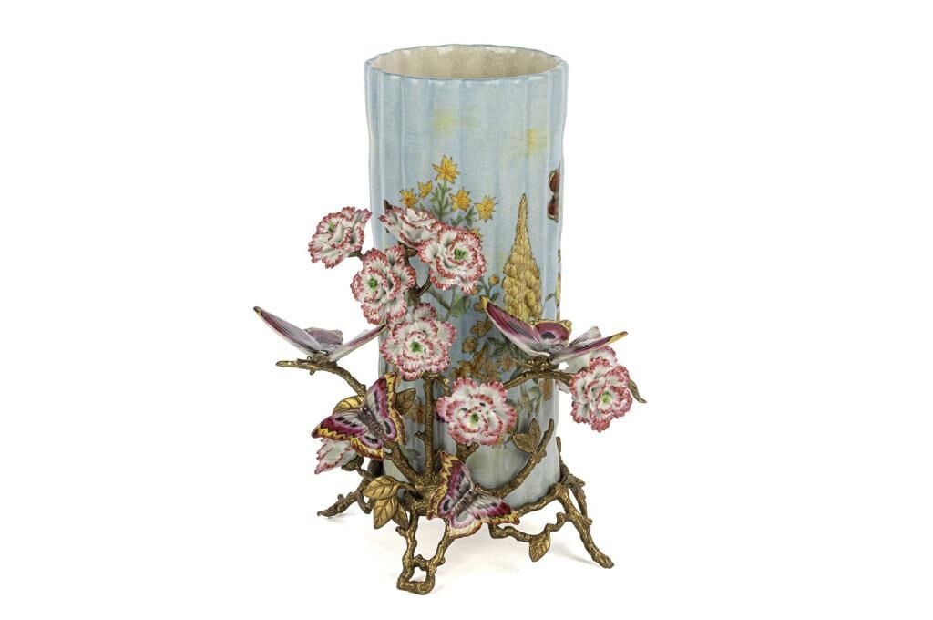 Mikasa Moor Pembe Buket Yeşil Vazo 27x33cm