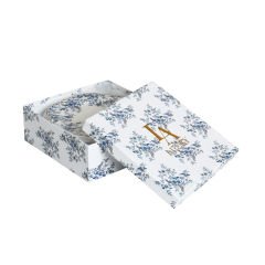 Lucky Art Clarice New Bone China Porselen Mavi Küçük Çiçek Desenli 6 lı Tabak Seti 19 cm