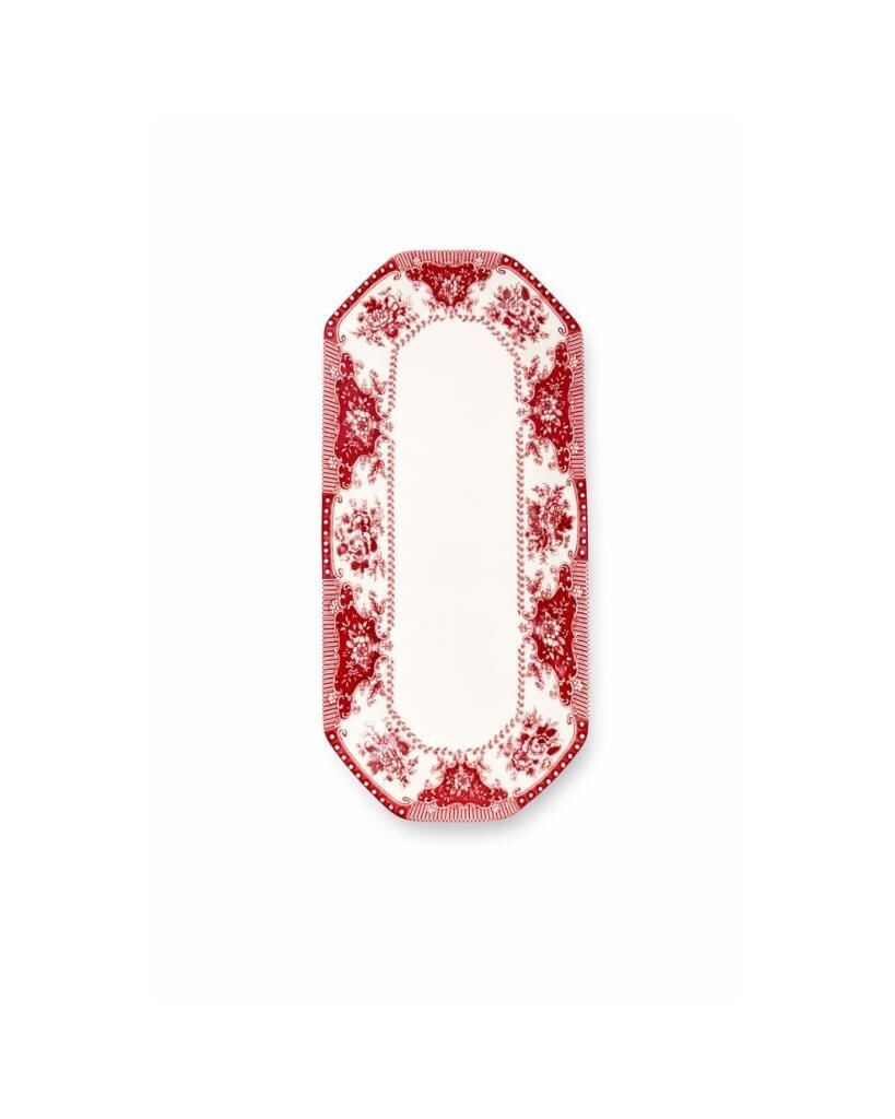 Evaliza Voila Kayık Tabak Kırmızı 33cm