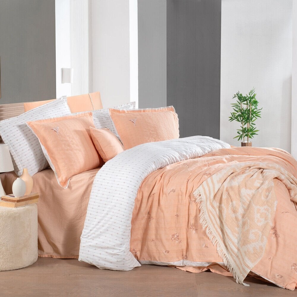 Sarev Mood Comfort Gracıa Tek Kişilik Somon Nevresim Takımı