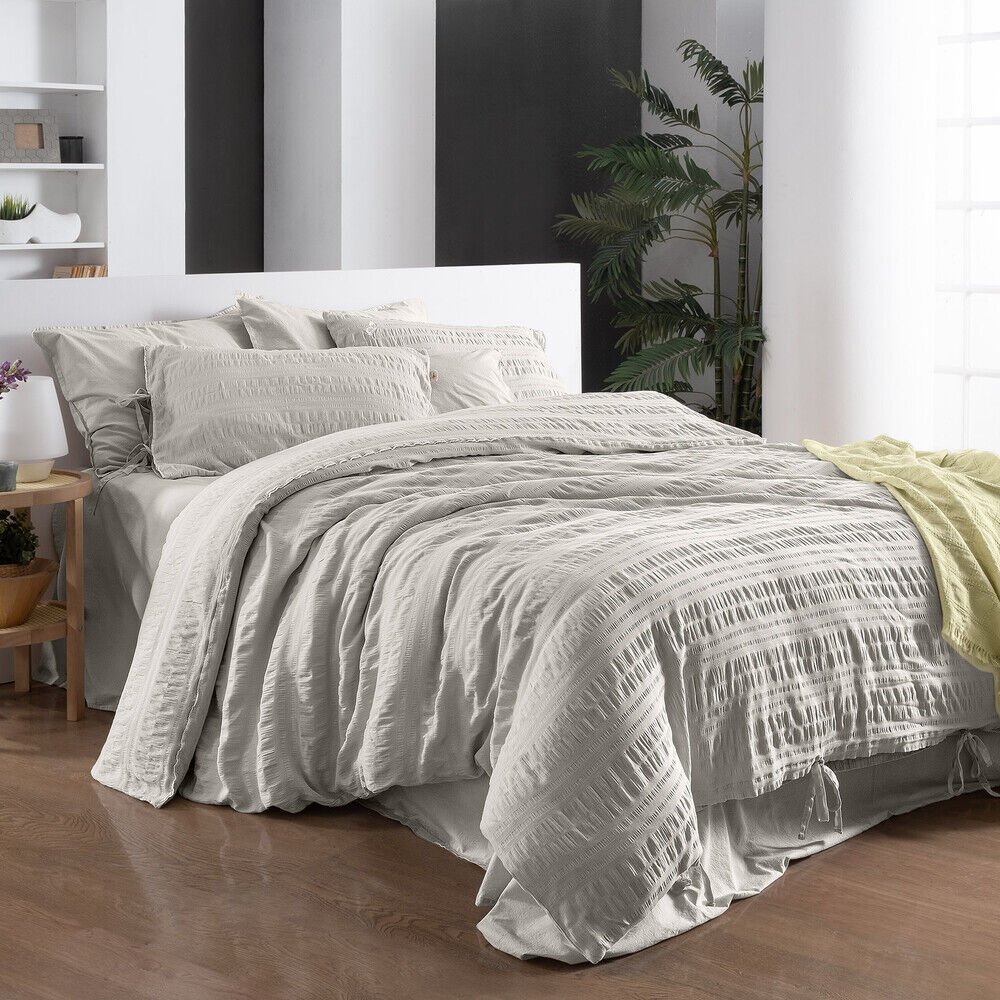 Sarev Leon Bej Mood Comfort Çift Kişilik %100 Pamuk Nevresim Takımı