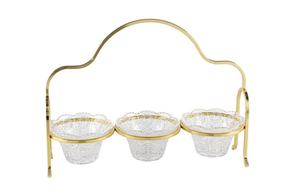 Mikasa Moor Gold Cam 3lü Çerezlik 37x28x13cm