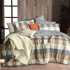 Sarev Verdon Çift Kişilik %100 Pamuk Çift Taraflı Nevresim Takımı